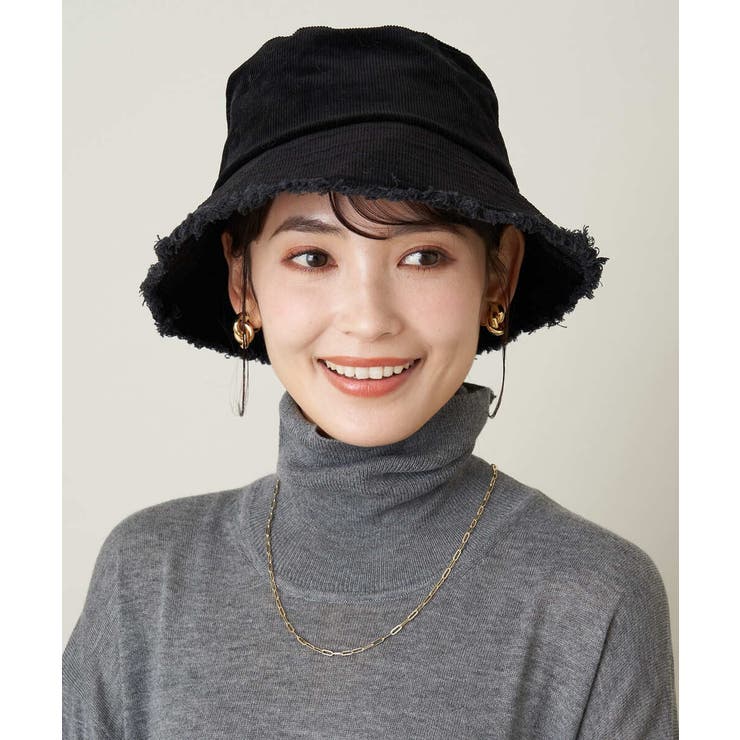 ブラック | コーデュロイバケットハット | a.v.v【WOMEN】