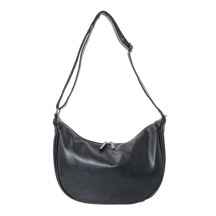 フェイクレザーハーフムーンショルダーバッグ | a.v.v【MEN】 | 詳細画像2 