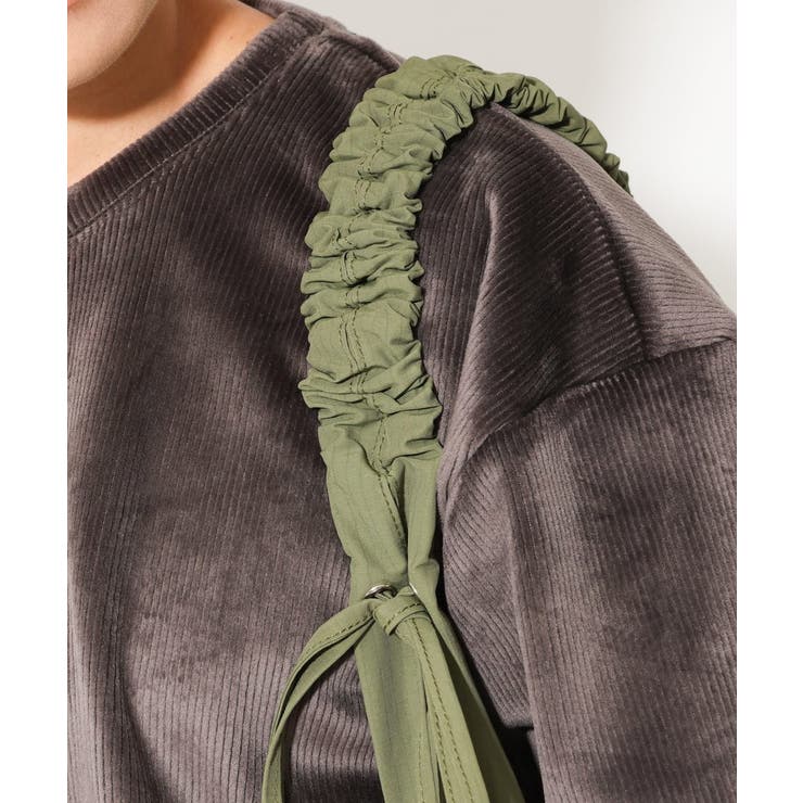 【ユニセックス】ギャザーハンドルバッグ | a.v.v【MEN】 | 詳細画像9 