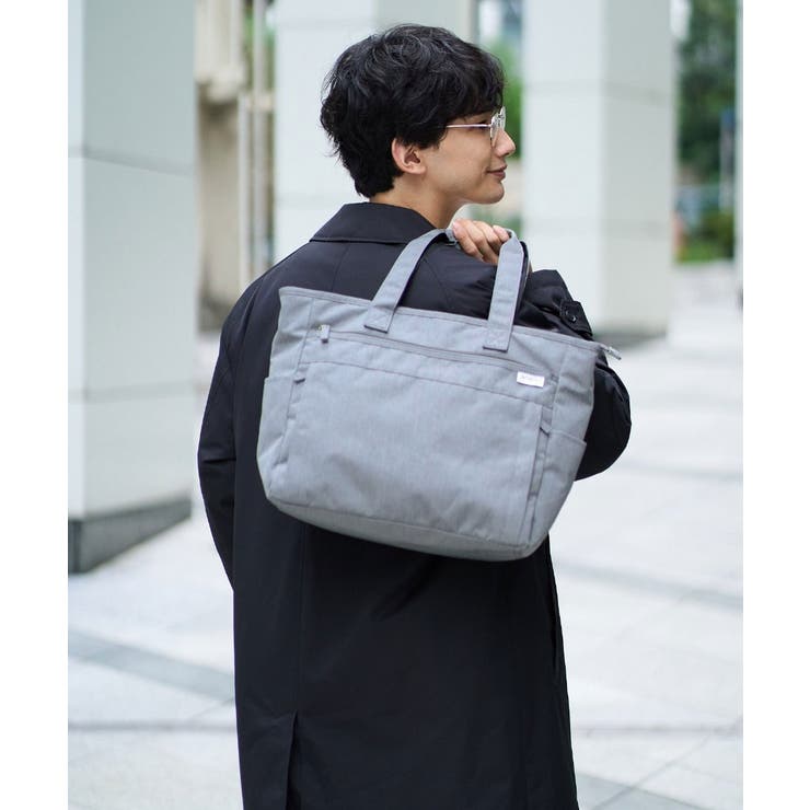 ライトグレー | 【軽量・撥水・A4収納OK】2WAYトート | a.v.v【MEN】