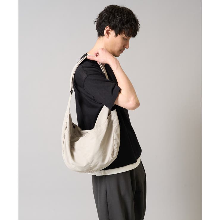 ライトグレー | 【撥水/ユニセックス】ショルダーバッグ | a.v.v【MEN】