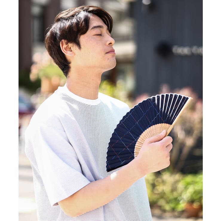 ブルー | 【W by Wpc 】扇子 | a.v.v【MEN】