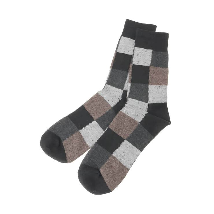 【ギフトにおすすめ】ランダムチェック柄ソックス | a.v.v【MEN】 | 詳細画像2 