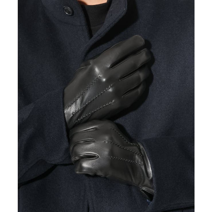 ブラック | 【本革】シープスキン手袋 | a.v.v【MEN】
