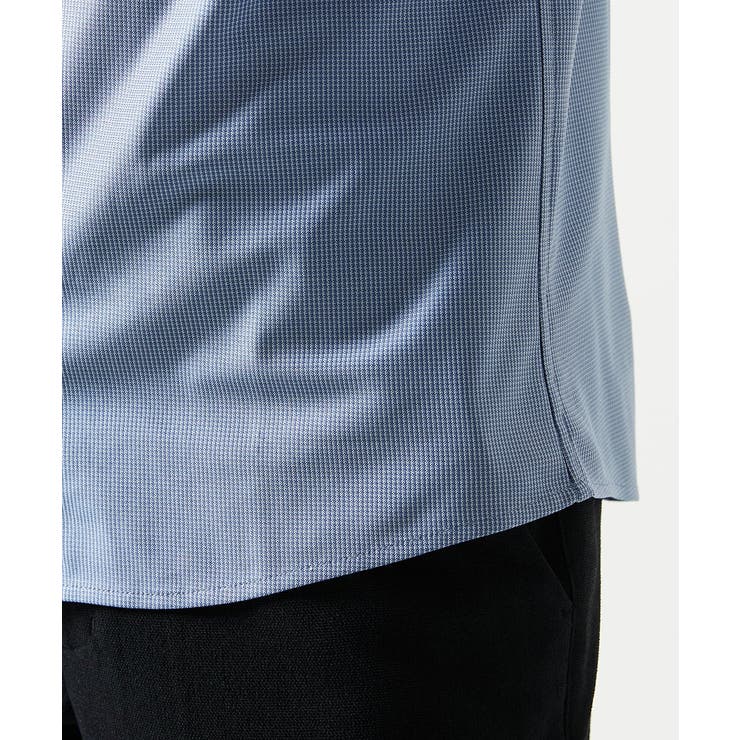 【洗濯機洗いOK/ストレッチ/ビジネス対応】アクティブセッター千鳥柄長袖シャツ | MK MICHEL KLEIN homme | 詳細画像14