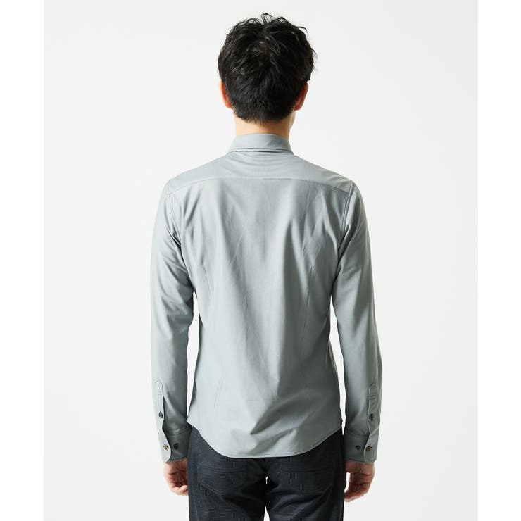 【洗濯機洗いOK/ストレッチ/ビジネス対応】アクティブセッター千鳥柄長袖シャツ | MK MICHEL KLEIN homme | 詳細画像21