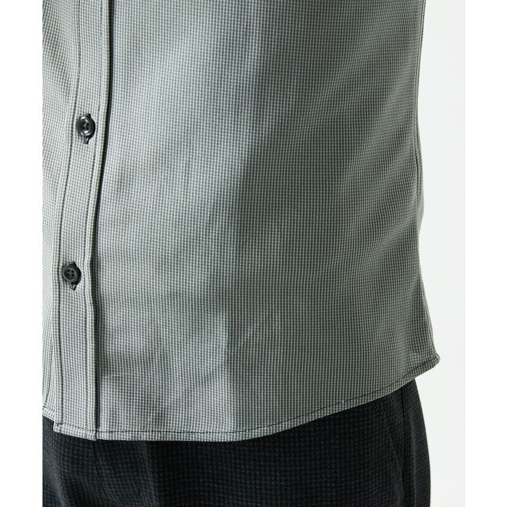 【洗濯機洗いOK/ストレッチ/ビジネス対応】アクティブセッター千鳥柄長袖シャツ | MK MICHEL KLEIN homme | 詳細画像28