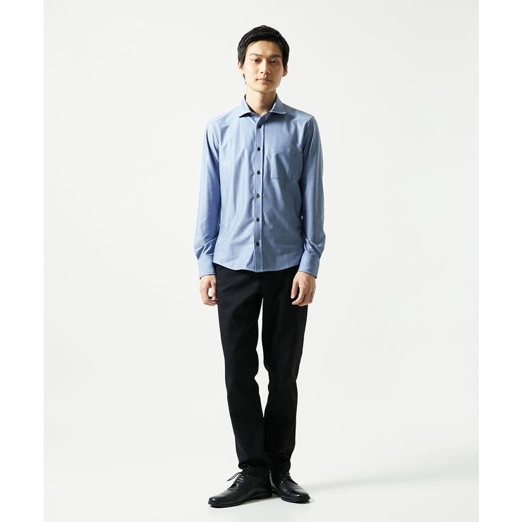 【洗濯機洗いOK/ストレッチ/ビジネス対応】アクティブセッター千鳥柄長袖シャツ | MK MICHEL KLEIN homme | 詳細画像3