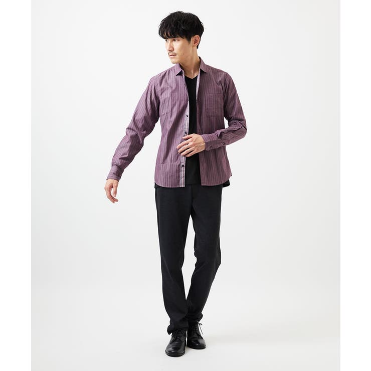 【洗える/日本製生地】ドビーリバーシブルシャツ | MK MICHEL KLEIN homme | 詳細画像11