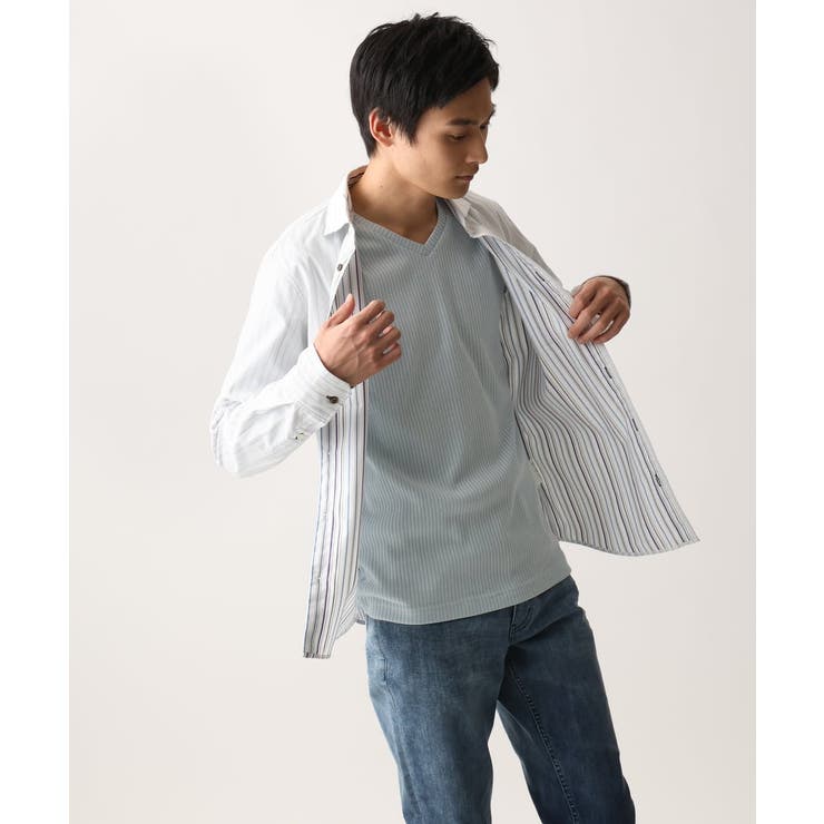 【洗える/日本製生地】ドビーリバーシブルシャツ | MK MICHEL KLEIN homme | 詳細画像17