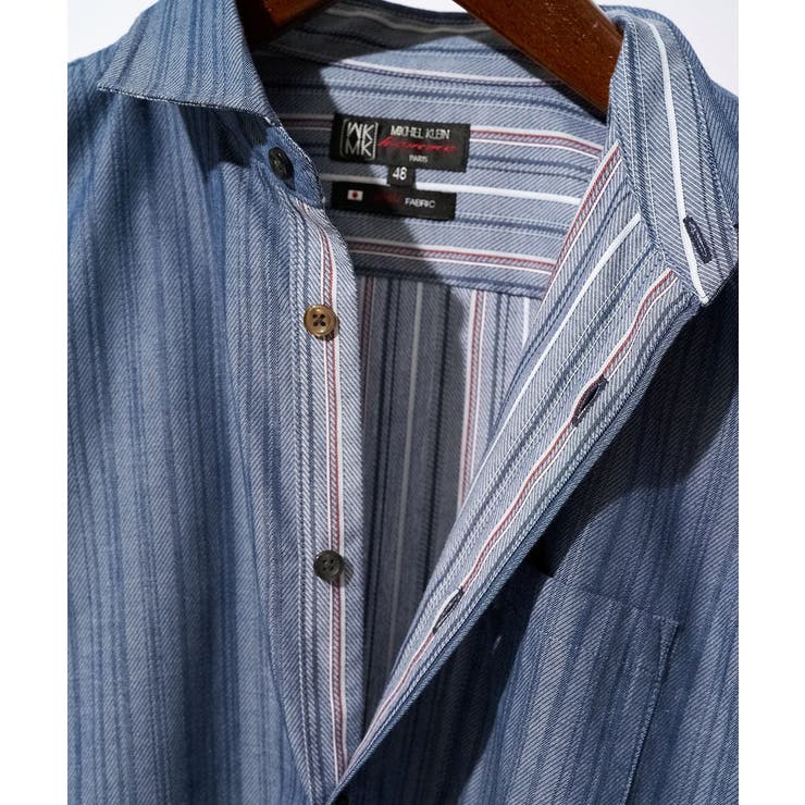 【洗える/日本製生地】ドビーリバーシブルシャツ | MK MICHEL KLEIN homme | 詳細画像2