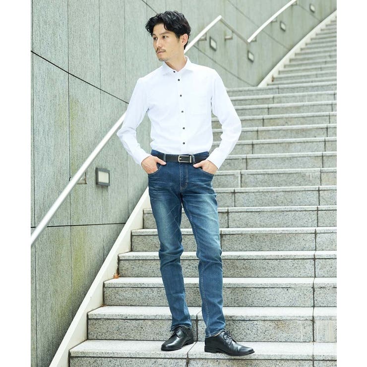 【ON OFF対応】ホワイトドビーシャツ | MK MICHEL KLEIN homme | 詳細画像11 