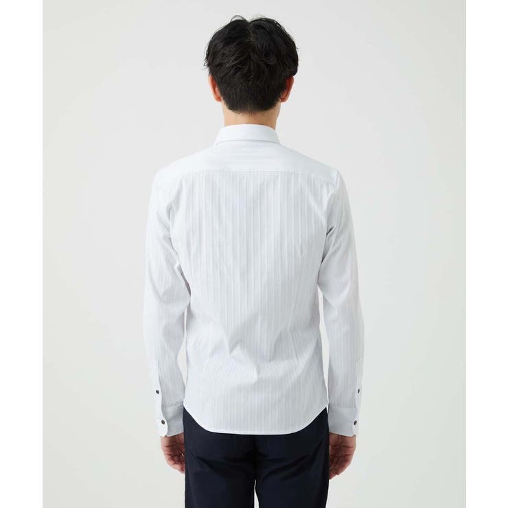 【ON OFF対応】ホワイトドビーシャツ | MK MICHEL KLEIN homme | 詳細画像5 