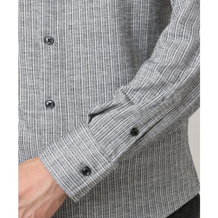 【洗える/ストレッチ】オニキスストライプ長袖シャツ | MK MICHEL KLEIN homme | 詳細画像10
