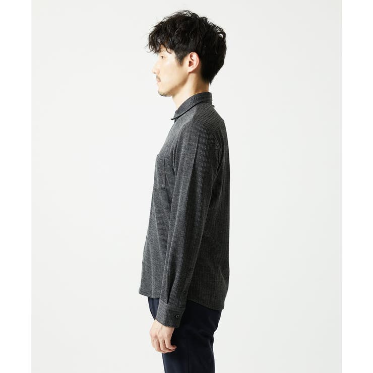 【洗える/ストレッチ】オニキスストライプ長袖シャツ | MK MICHEL KLEIN homme | 詳細画像19