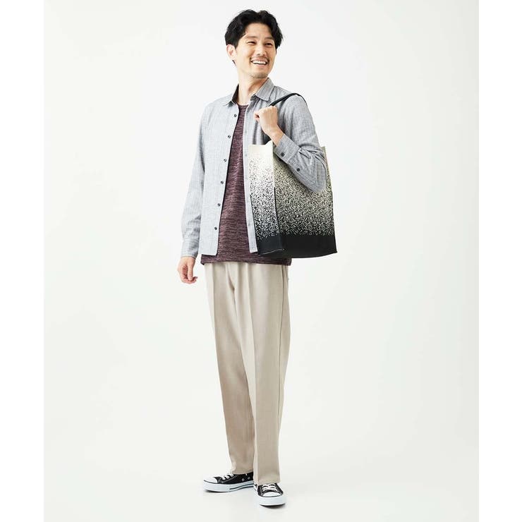 【洗える/ストレッチ】オニキスストライプ長袖シャツ | MK MICHEL KLEIN homme | 詳細画像2