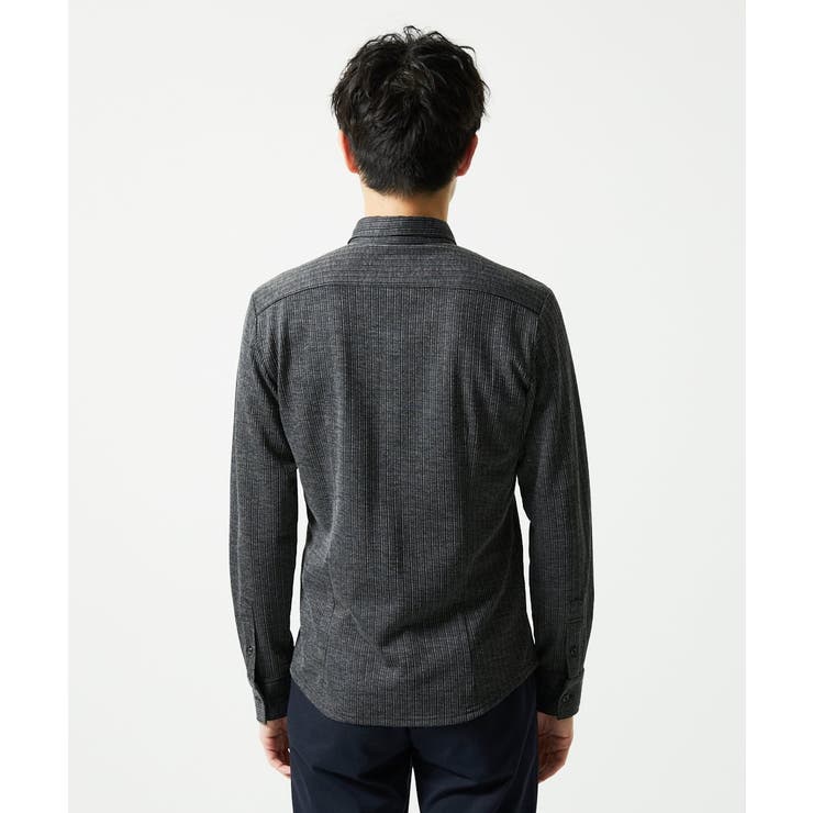 【洗える/ストレッチ】オニキスストライプ長袖シャツ | MK MICHEL KLEIN homme | 詳細画像20