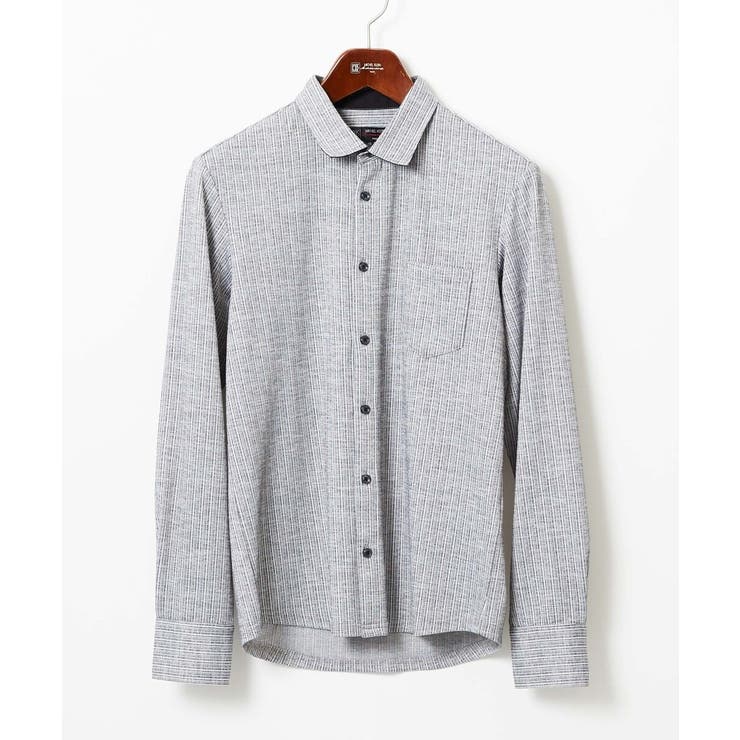 【洗える/ストレッチ】オニキスストライプ長袖シャツ | MK MICHEL KLEIN homme | 詳細画像3