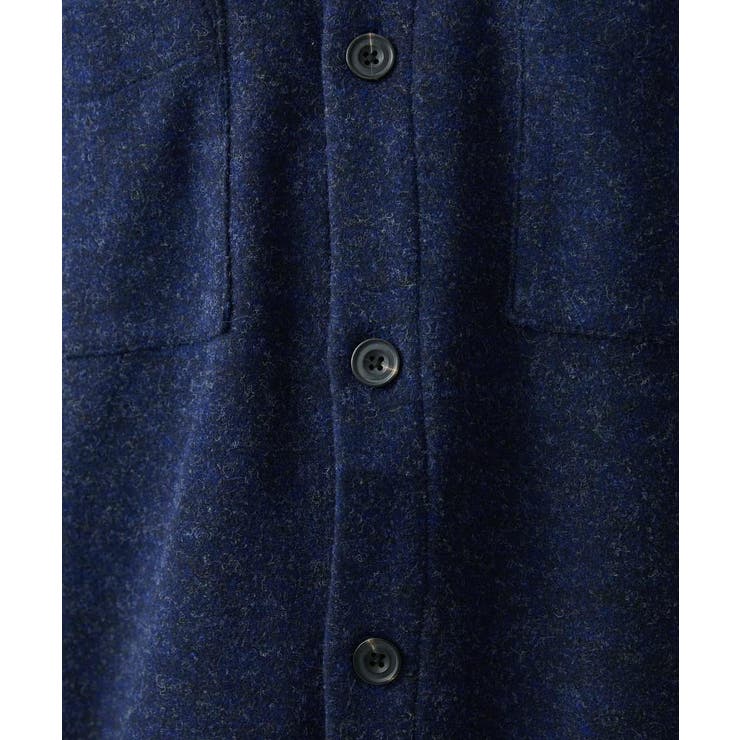 【在庫限り/ゆったりサイズ/洗える】ブラッシュドメルトンCPOシャツ | MK MICHEL KLEIN homme | 詳細画像11 