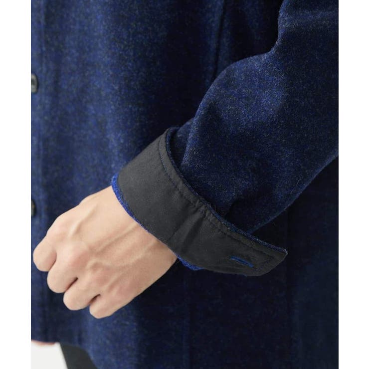 【在庫限り/ゆったりサイズ/洗える】ブラッシュドメルトンCPOシャツ | MK MICHEL KLEIN homme | 詳細画像13 