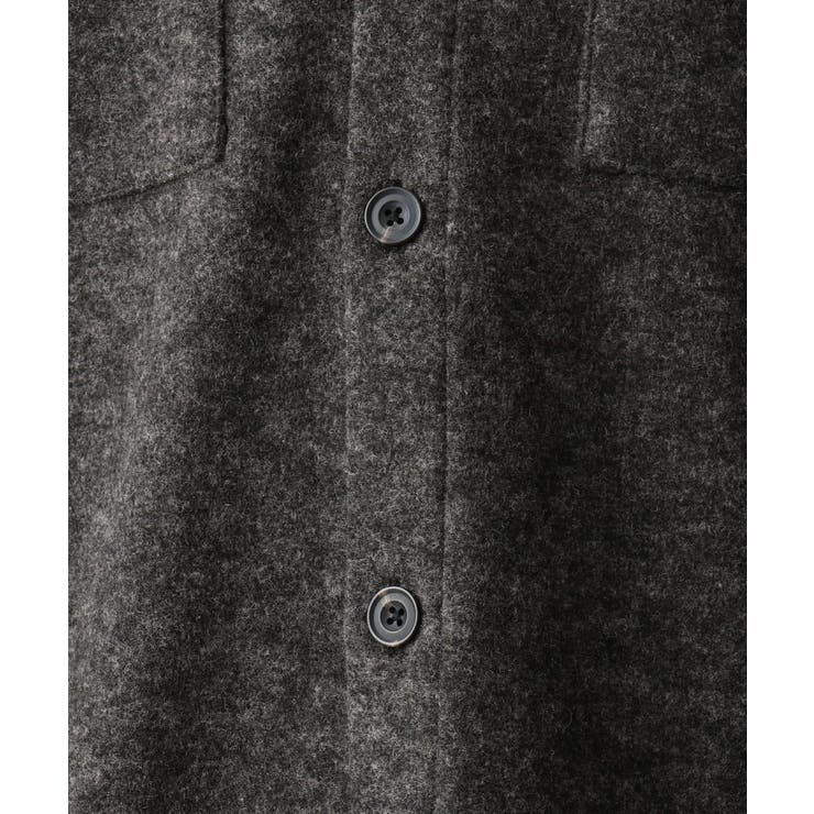 【在庫限り/ゆったりサイズ/洗える】ブラッシュドメルトンCPOシャツ | MK MICHEL KLEIN homme | 詳細画像30 