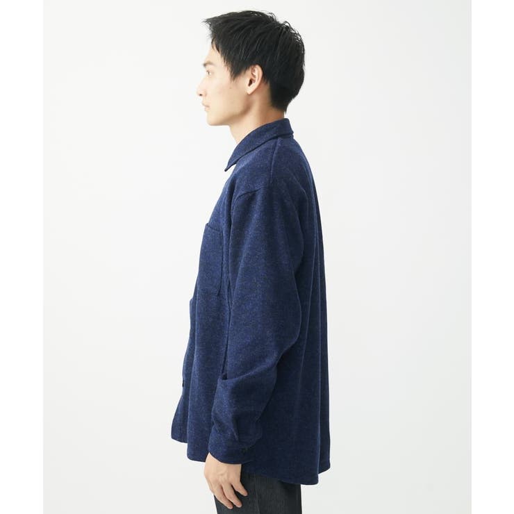 【在庫限り/ゆったりサイズ/洗える】ブラッシュドメルトンCPOシャツ | MK MICHEL KLEIN homme | 詳細画像6 