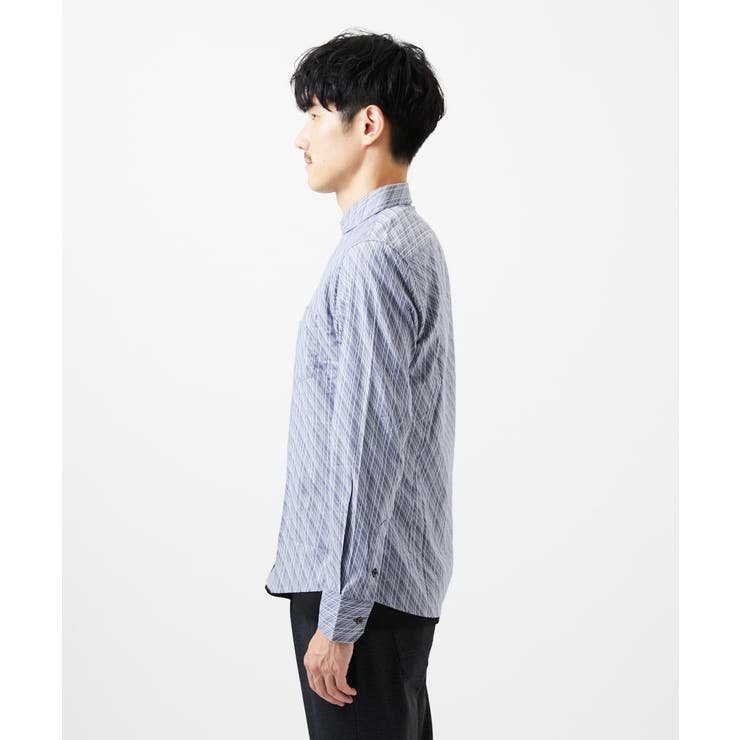 【洗える/日本製生地使用】シャドーバイヤスストライプシャツ | MK MICHEL KLEIN homme | 詳細画像21 