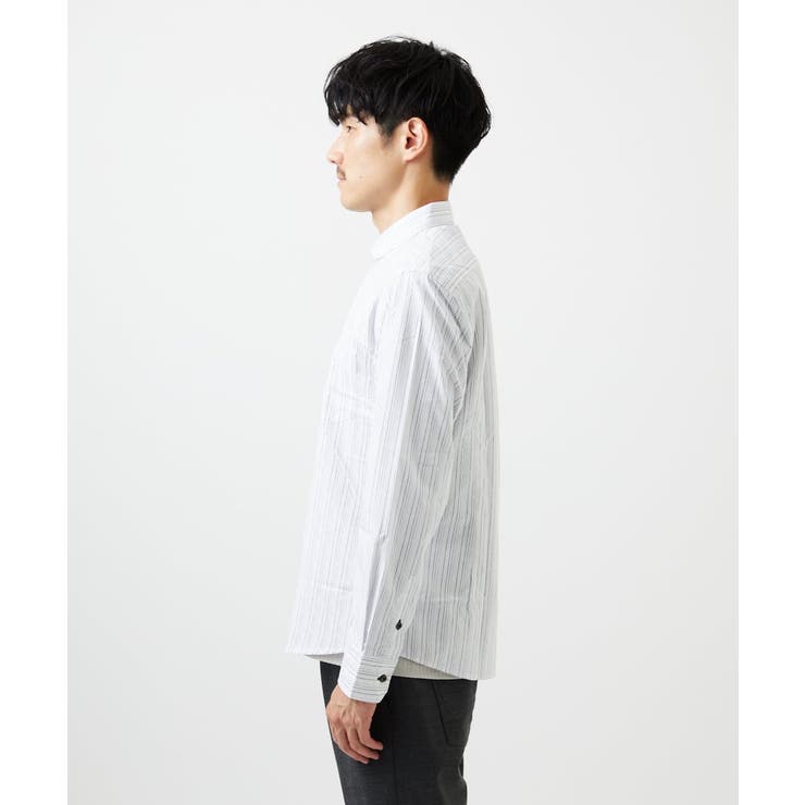 【洗える/日本製生地使用】シャドーバイヤスストライプシャツ | MK MICHEL KLEIN homme | 詳細画像40 