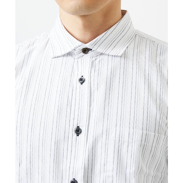 【洗える/日本製生地使用】シャドーバイヤスストライプシャツ | MK MICHEL KLEIN homme | 詳細画像43 