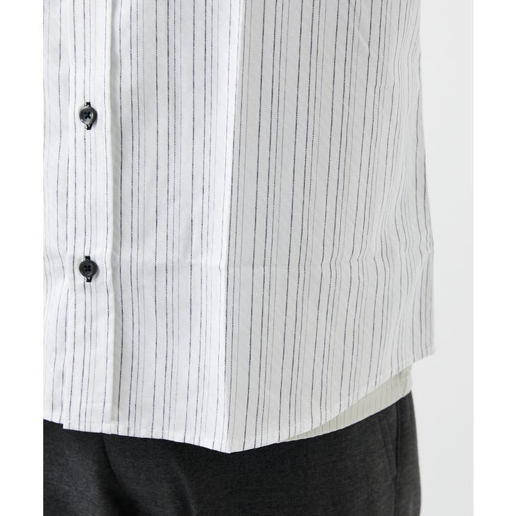 【洗える/日本製生地使用】シャドーバイヤスストライプシャツ | MK MICHEL KLEIN homme | 詳細画像46 