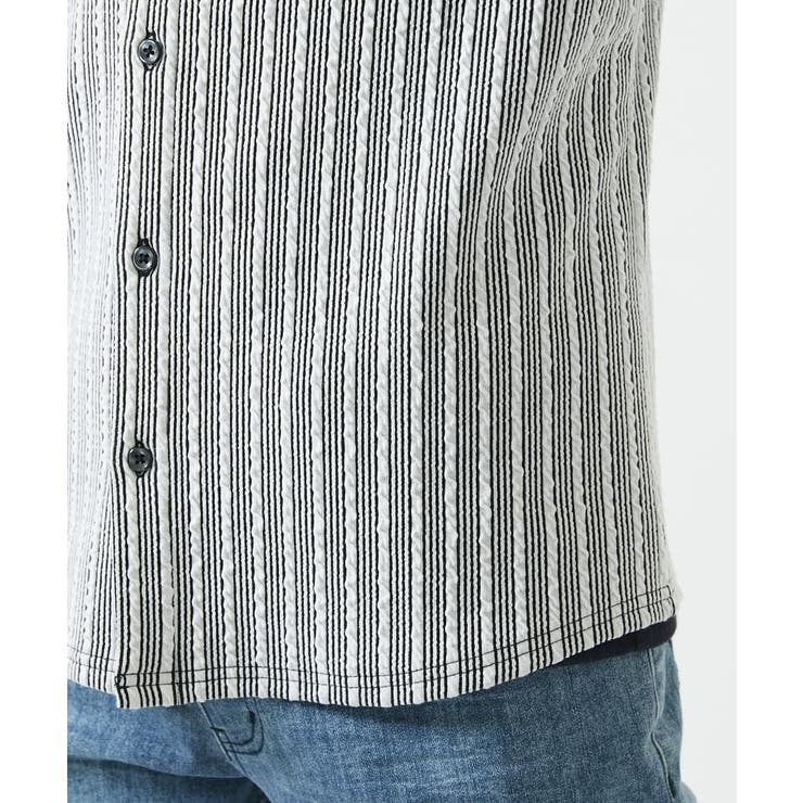 【洗える】ストライプジャージーシャツ | MK MICHEL KLEIN homme | 詳細画像11 