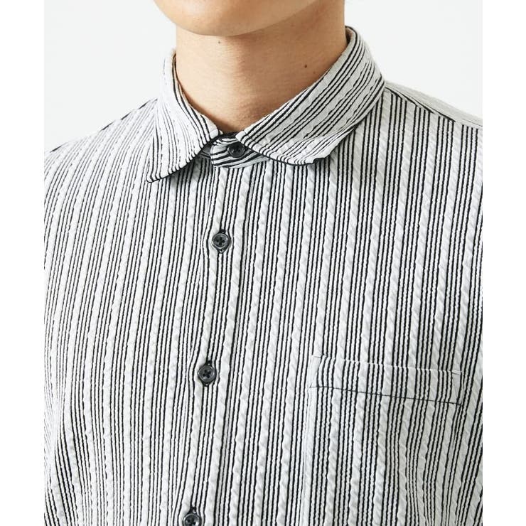 【洗える】ストライプジャージーシャツ | MK MICHEL KLEIN homme | 詳細画像9 