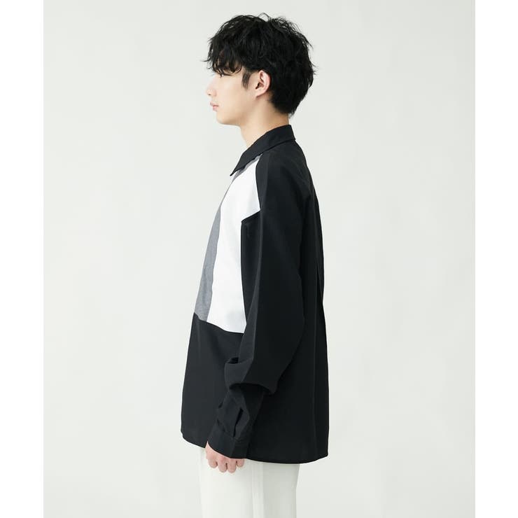 ブロック切り替えシャツ[品番：ITKW0010905]｜MK MICHEL KLEIN
