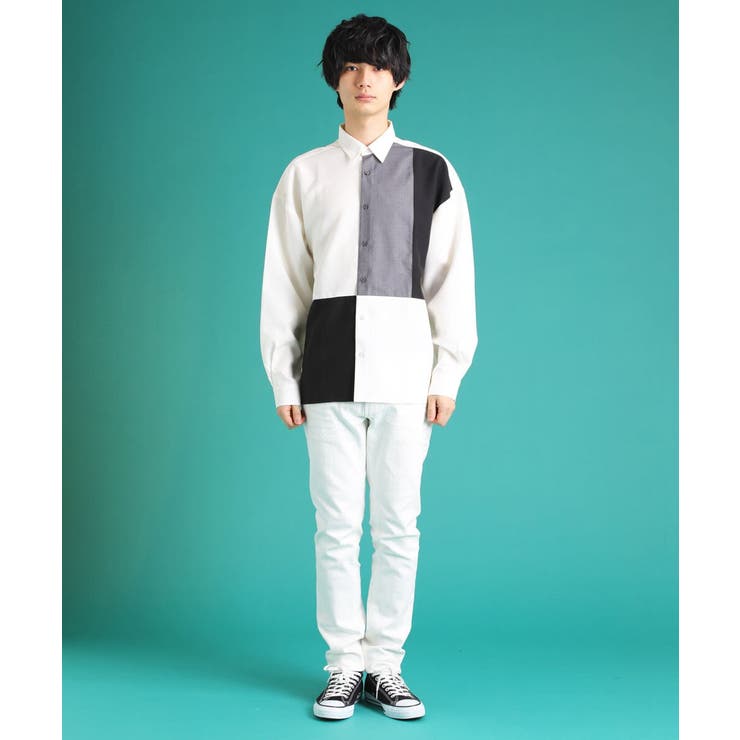 人気ランキング ブロック切り替えシャツ[品番：ITKW0010905]｜MK MICHEL KLEIN シャツ+ブラウス(長袖+七分)