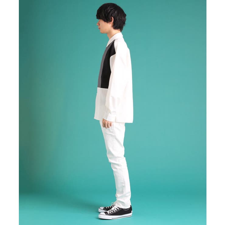 ブロック切り替えシャツ[品番：ITKW0010905]｜MK MICHEL KLEIN