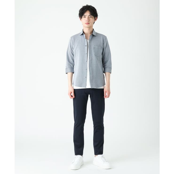 MICHEL KLEIN ストライプパンツスーツ 38