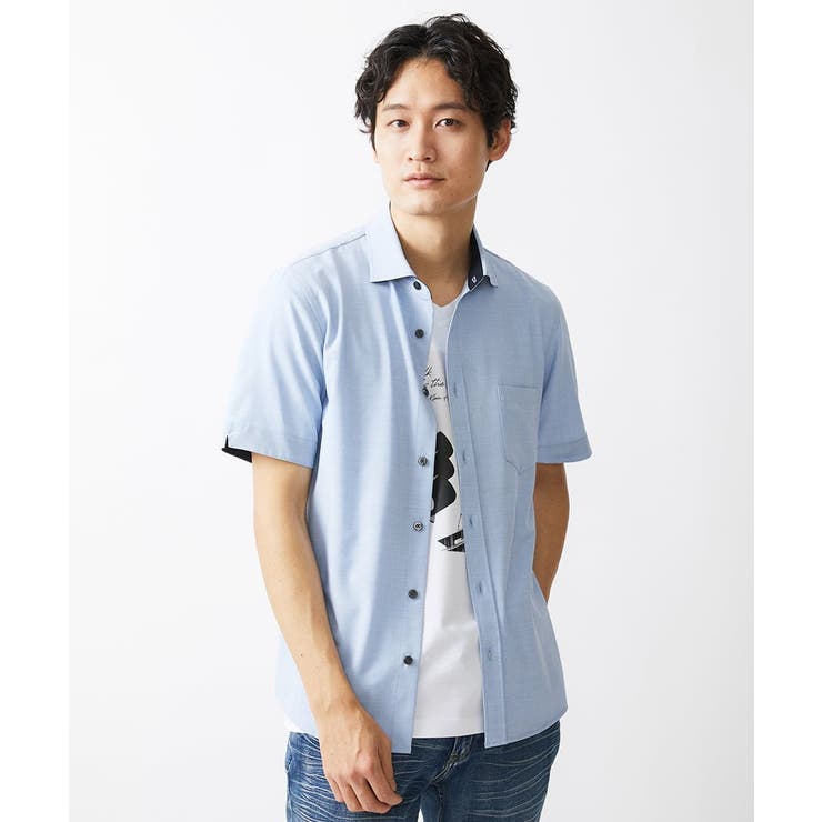 ストレッチ半袖シャツ[品番：ITKW0017422]｜MK MICHEL KLEIN