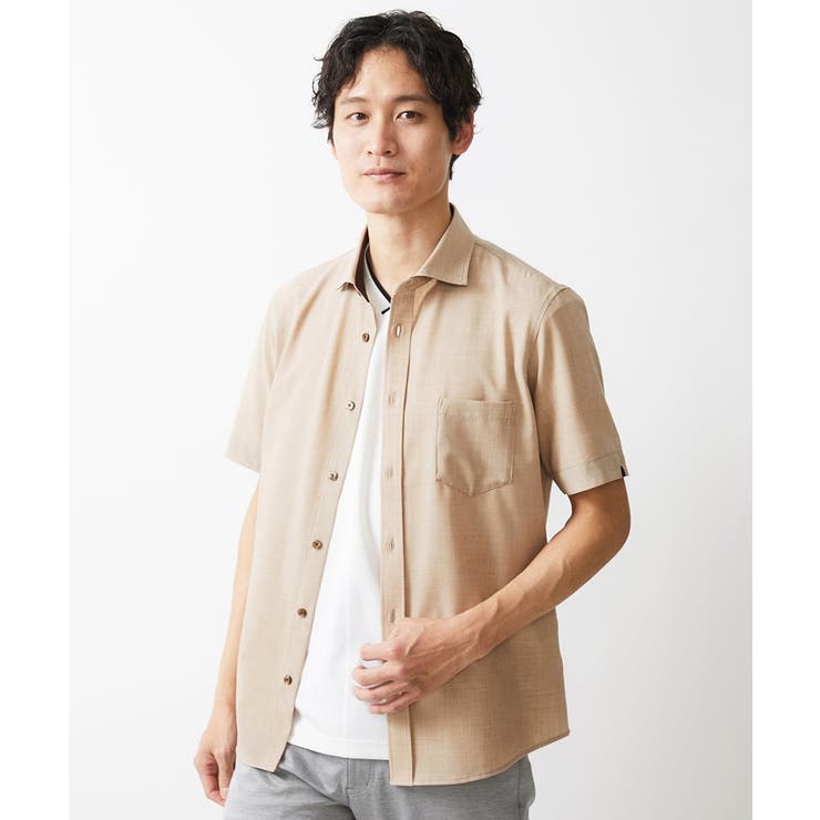 ストレッチ半袖シャツ[品番：ITKW0017422]｜MK MICHEL KLEIN