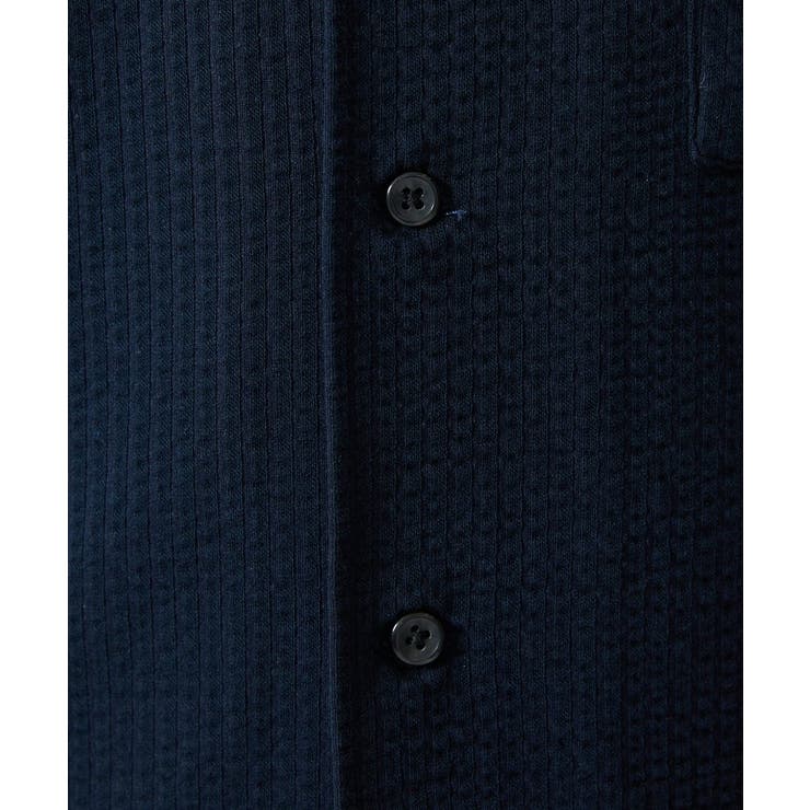 【７分袖/洗える】スタンドカラーシャツ / ストライプサッカー  | MK MICHEL KLEIN homme | 詳細画像30 