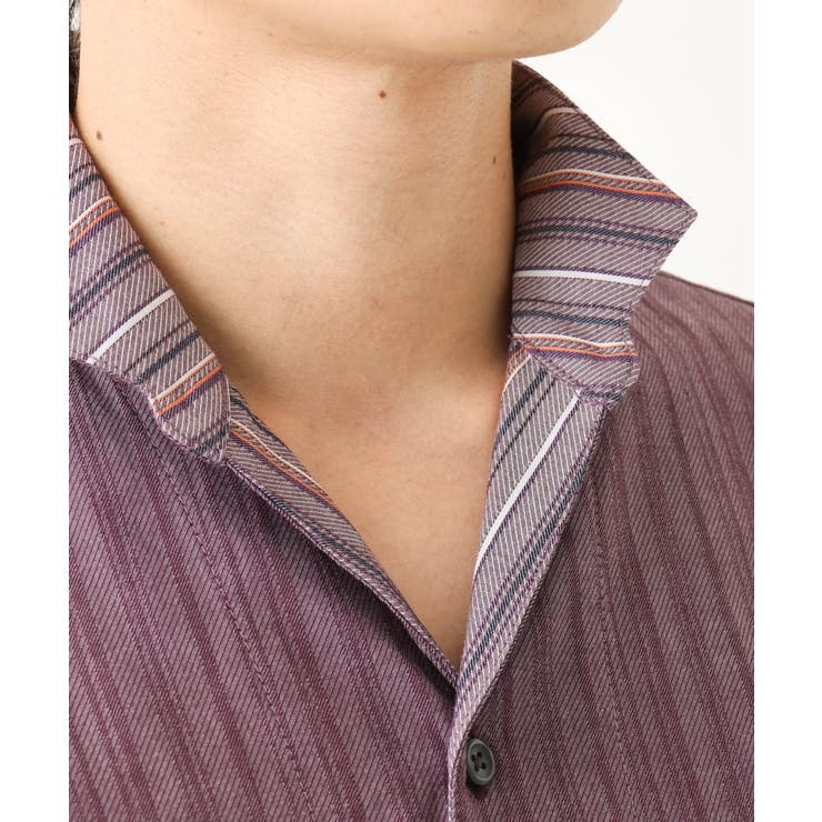 ドビーリバーシブルストライプ半袖シャツ | MK MICHEL KLEIN homme | 詳細画像12 