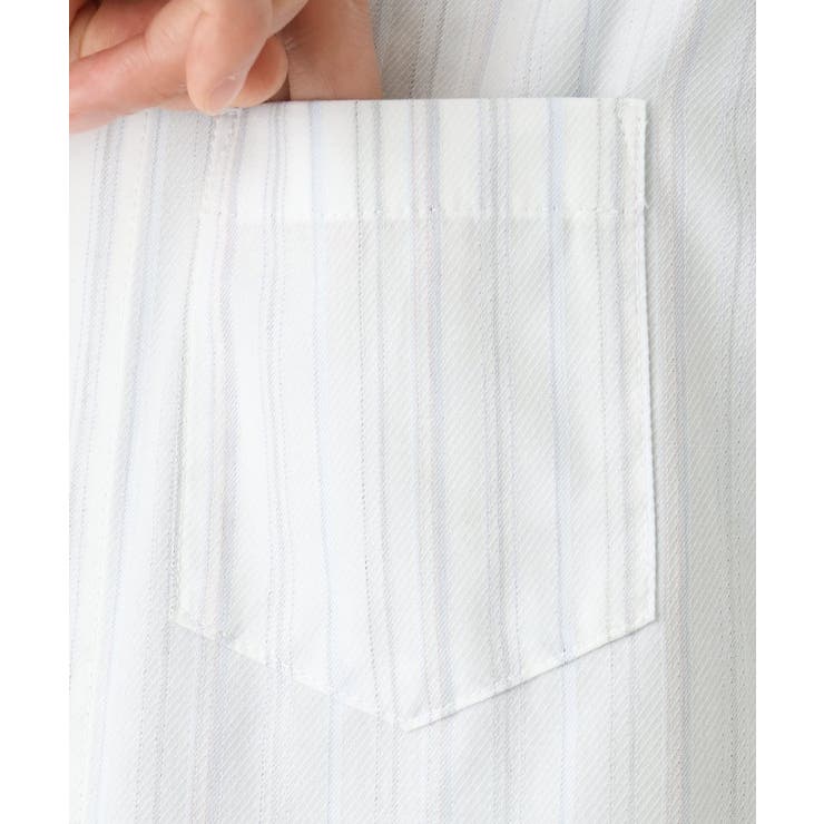 ドビーリバーシブルストライプ半袖シャツ | MK MICHEL KLEIN homme | 詳細画像26 