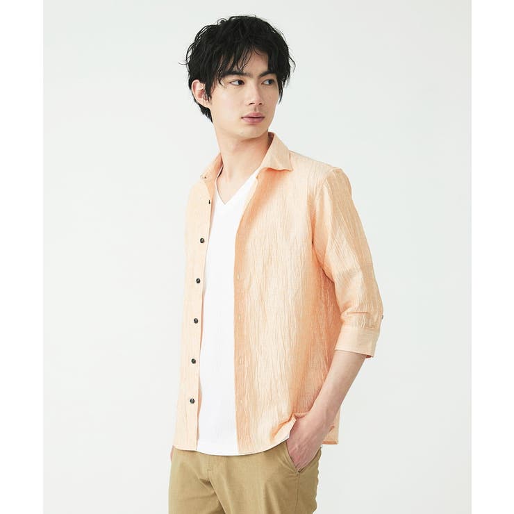 イエロー(24) | リネンスタンドシャツ | MK MICHEL KLEIN homme