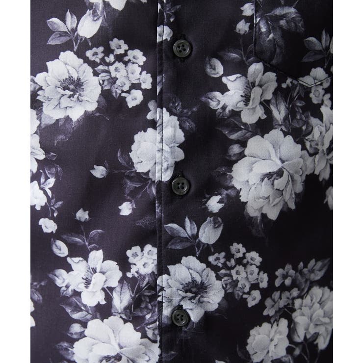モノトーンフラワーシャツ[品番：ITKW0017690]｜MK MICHEL KLEIN