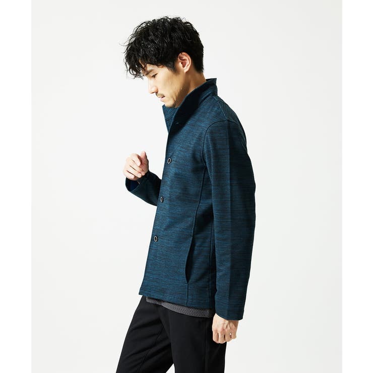 【洗える / リバーシブルカラー配色】スタンドカラーカーディガン | MK MICHEL KLEIN homme | 詳細画像2