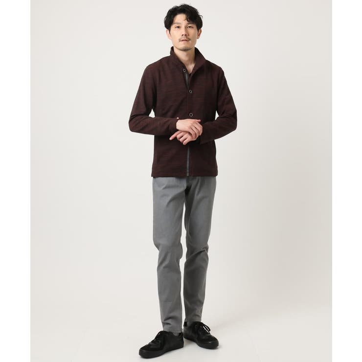 【洗える / リバーシブルカラー配色】スタンドカラーカーディガン | MK MICHEL KLEIN homme | 詳細画像20