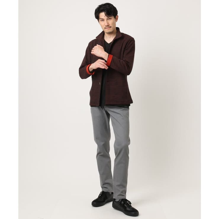 【洗える / リバーシブルカラー配色】スタンドカラーカーディガン | MK MICHEL KLEIN homme | 詳細画像23