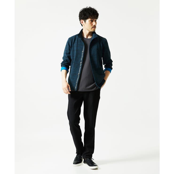 【洗える / リバーシブルカラー配色】スタンドカラーカーディガン | MK MICHEL KLEIN homme | 詳細画像3