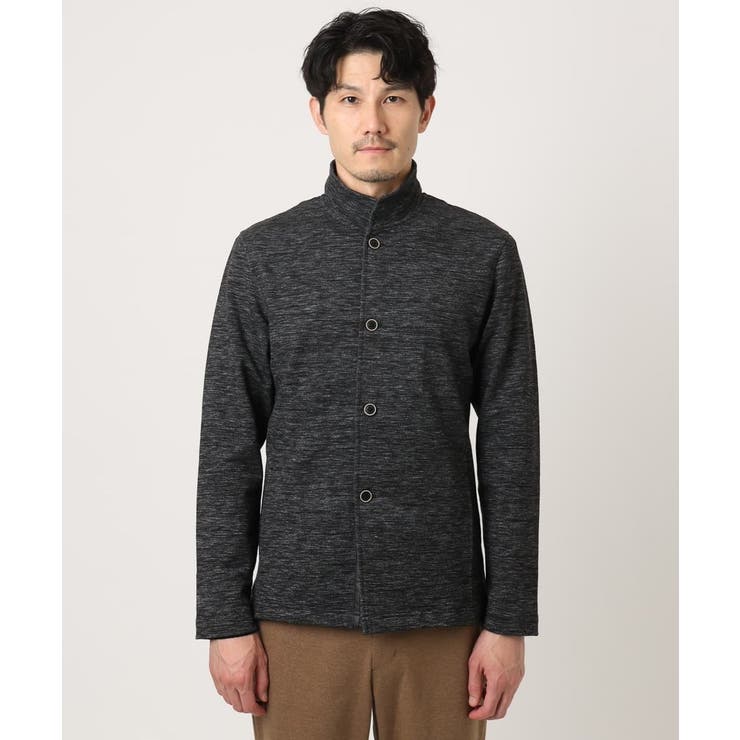 【洗える / リバーシブルカラー配色】スタンドカラーカーディガン | MK MICHEL KLEIN homme | 詳細画像31