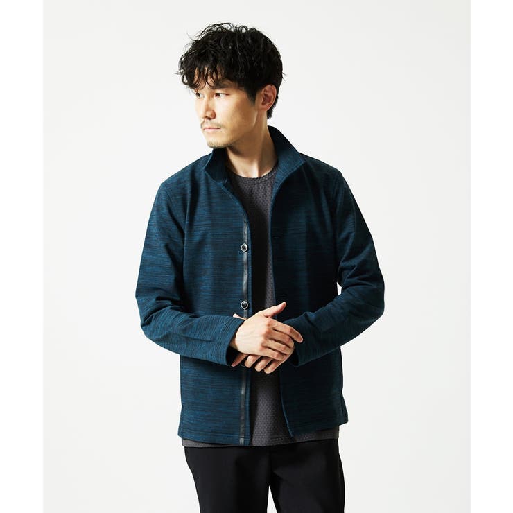 【洗える / リバーシブルカラー配色】スタンドカラーカーディガン | MK MICHEL KLEIN homme | 詳細画像4