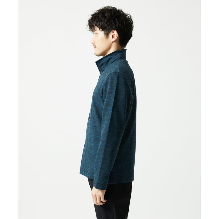 【洗える / リバーシブルカラー配色】スタンドカラーカーディガン | MK MICHEL KLEIN homme | 詳細画像6